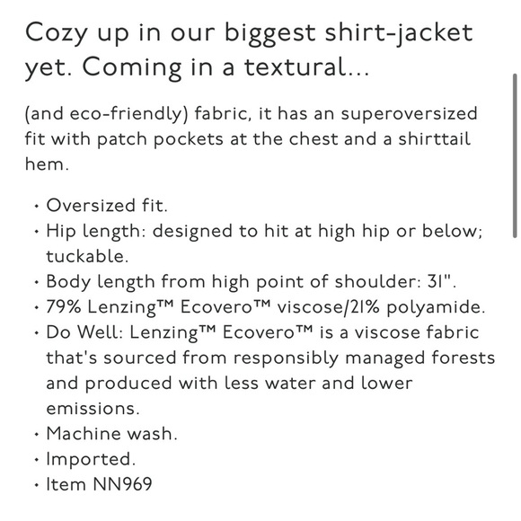 Madewell NWT Superoversized Shirt Jacket Shacket Sz XL Pockets Layers - Picture 6 of 13